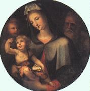 BECCAFUMI, Domenico The Holy Family with Young Saint John dfg oil painting